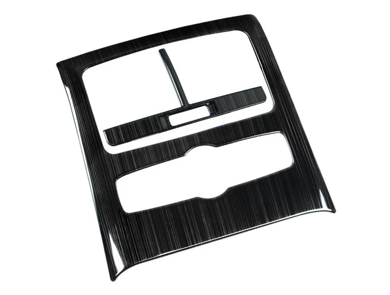black Стайлинга автомобилей задний Кондиционер Вентиляционный декоративная рамка отделка воздуха на выходе наклейки Чехлы для Audi A6 C6 интерьер авто аксессуары - Название цвета: black