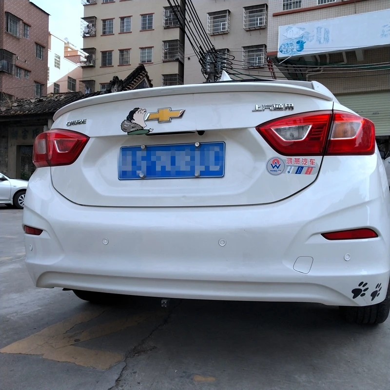 Для 2017 спойлер Cruze ABS материал заднее крыло автомобиля праймер цвет задний для