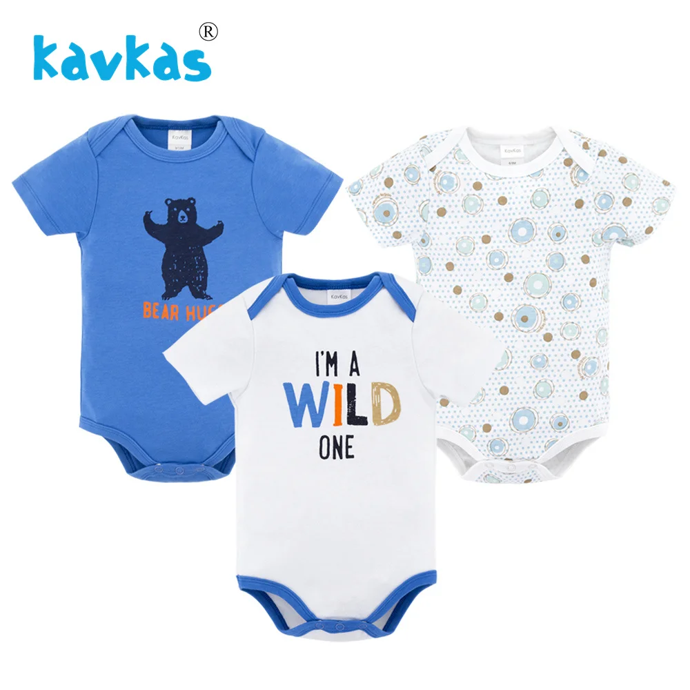 Kavkas/Летняя одежда для маленьких мальчиков комбинезон с короткими рукавами