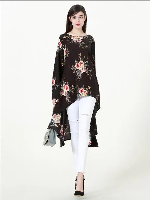 Мусульманское платье рубашка Ласточкин хвост халат Jubah большие размеры блузка