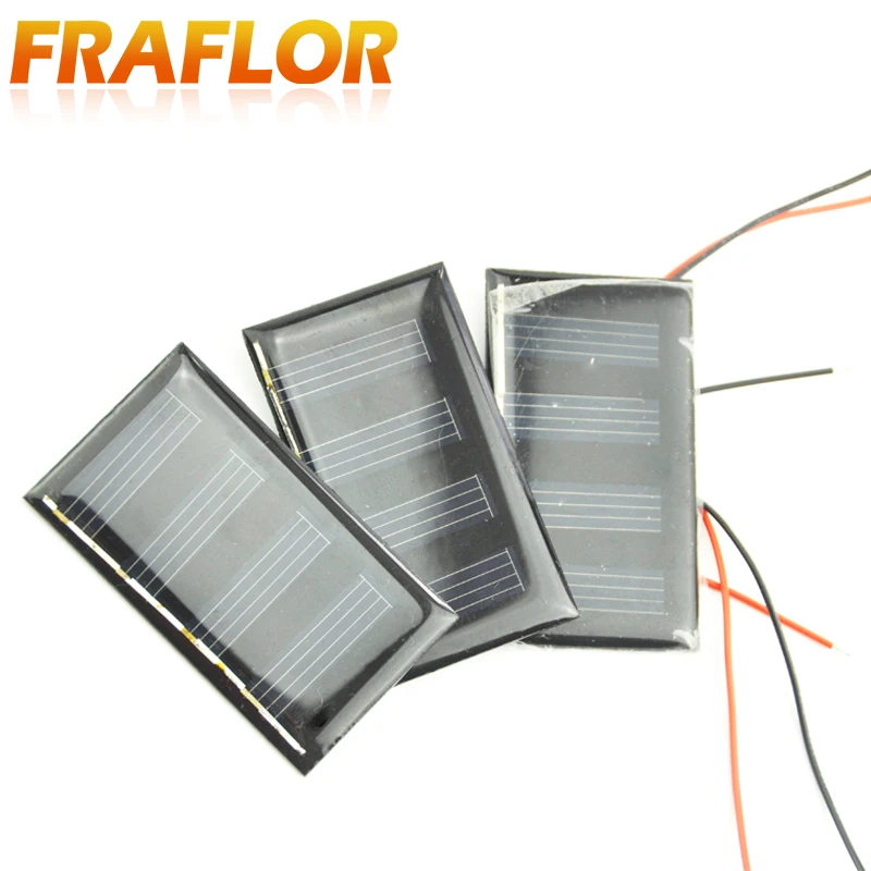 Портативная солнечная панель Fraflor 2 в 60 мА 5 шт./лот высокоэффективное
