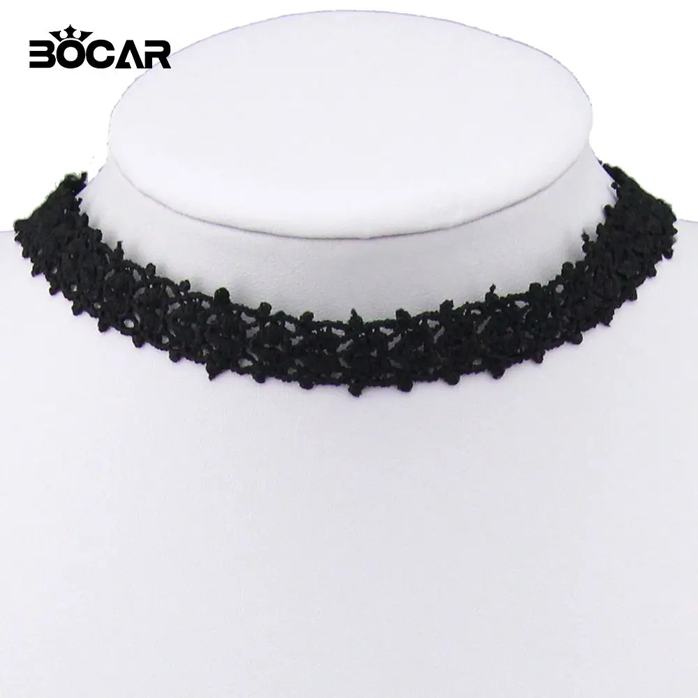 БОКАР Марка Оптовая 6 шт./компл. Модный Черный Кружевной Воротник Готический