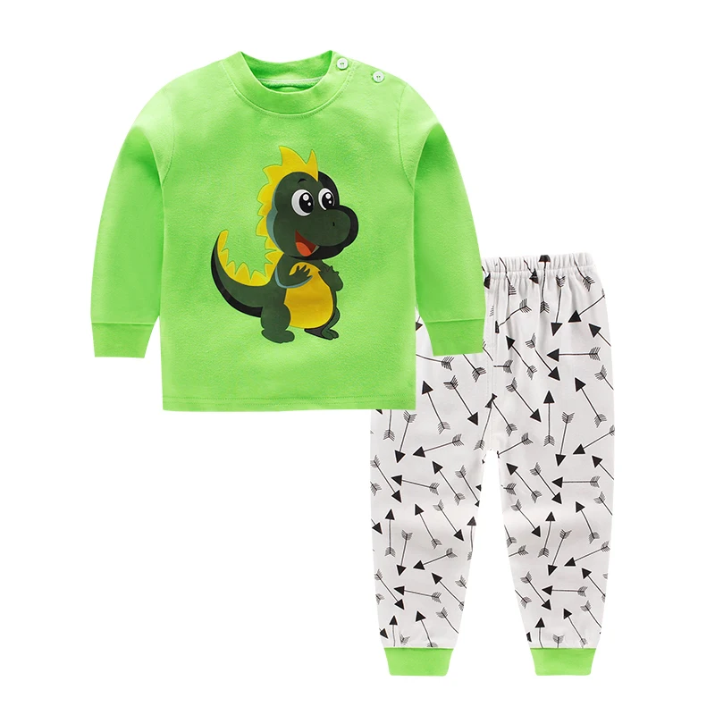 Baby Boy Clothing Set Long Sleeve+Pants 2pcs Sport Suit Children's Clothes Newborn Little Dinosaur Tracksuit |