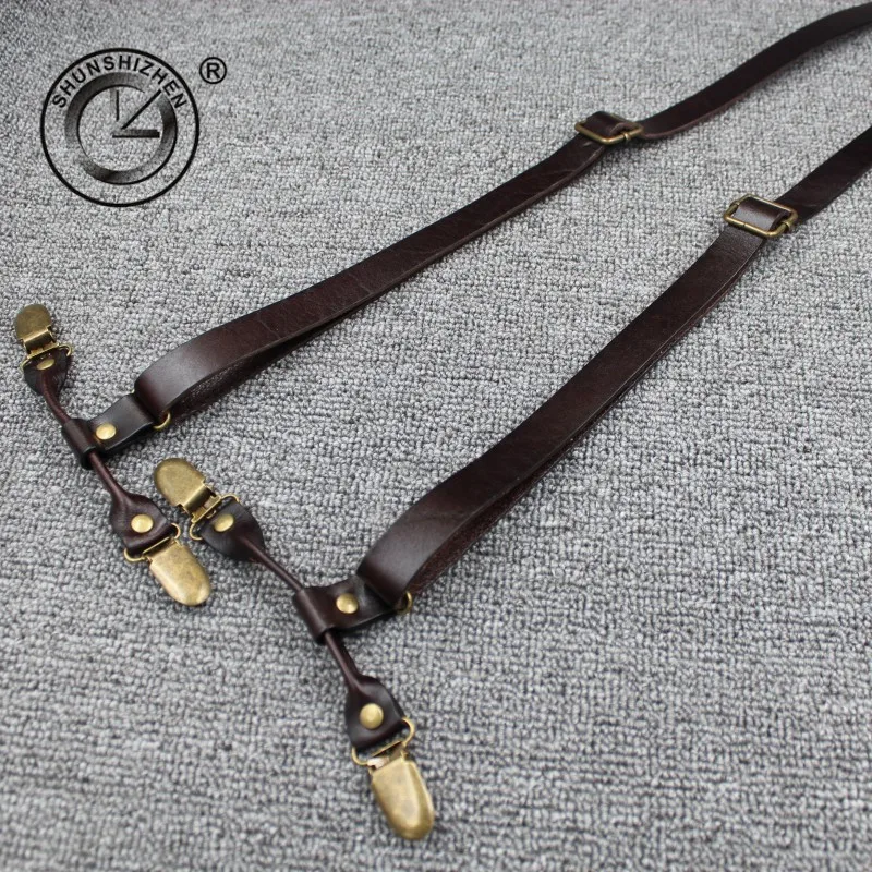 Модная верхняя одежда из кожи с натуральным лицевым покрытием подтяжками