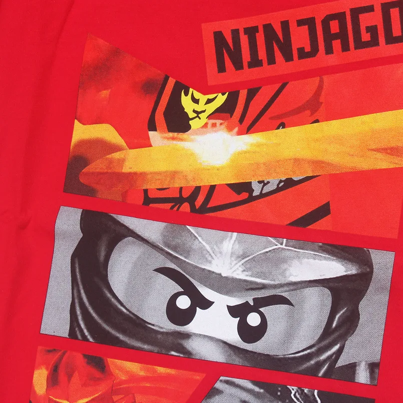 Ninjago Новая летняя футболка для мальчиков 2018 забавная одежда мальчика