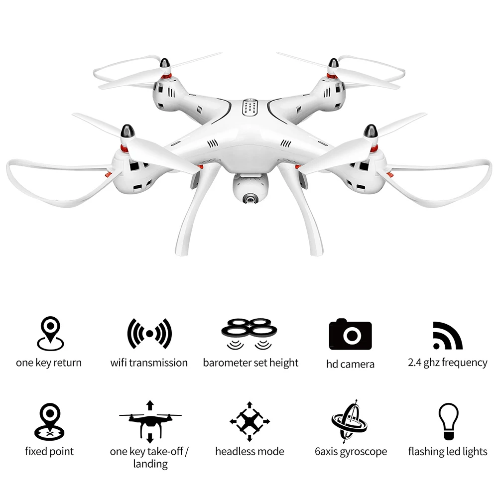 Новое поступление SYMA X8PRO GPS RC Дрон с Wi-Fi камерой HD FPV Дроны для селфи 2 4G 4CH