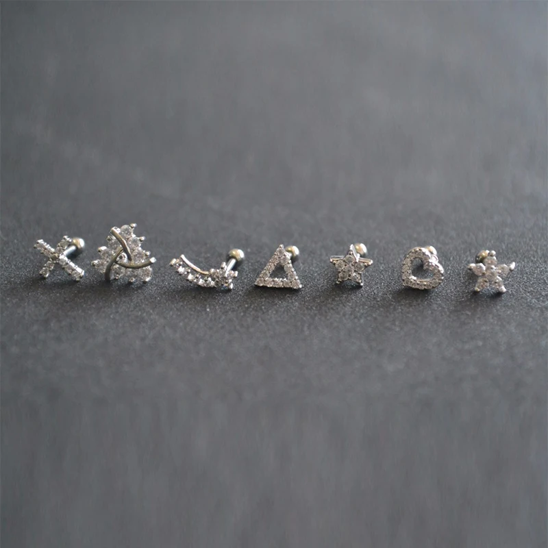 1 шт. серьги пусеты для пирсинга в виде цветов|Украшения тела| |