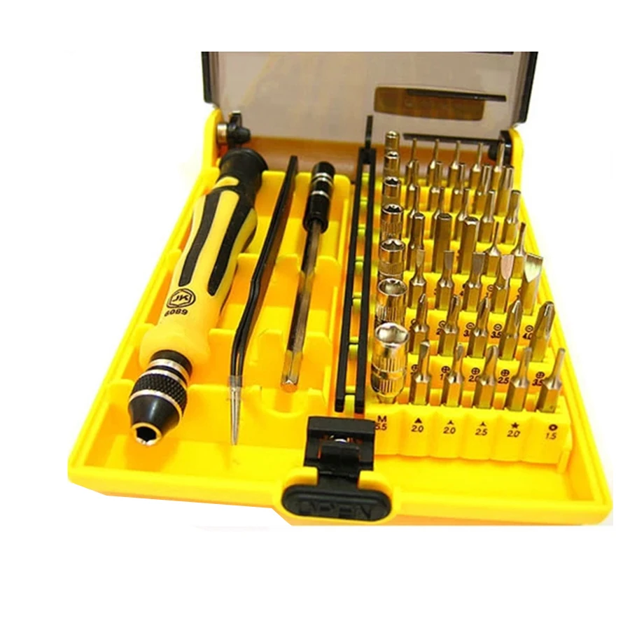 JA6089 45 в 1 Precision eletrica hardware Magnetic MultiTool отвертка ремонтный набор инструментов для apple