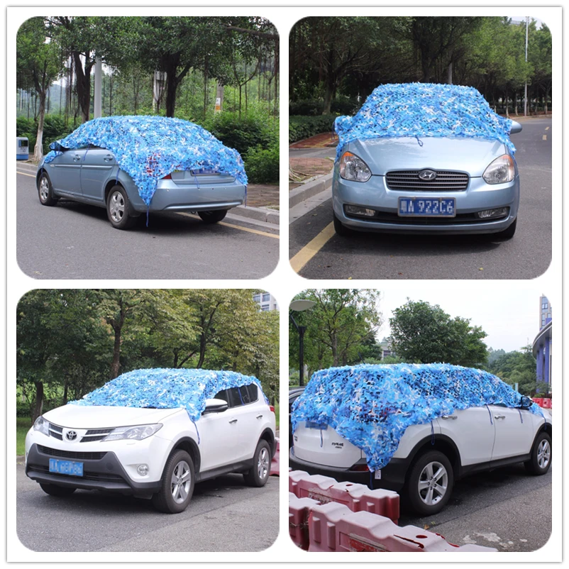 Камуфляжные сетки синего цвета 3x3 4x4 усиленные в стиле милитари для украшения