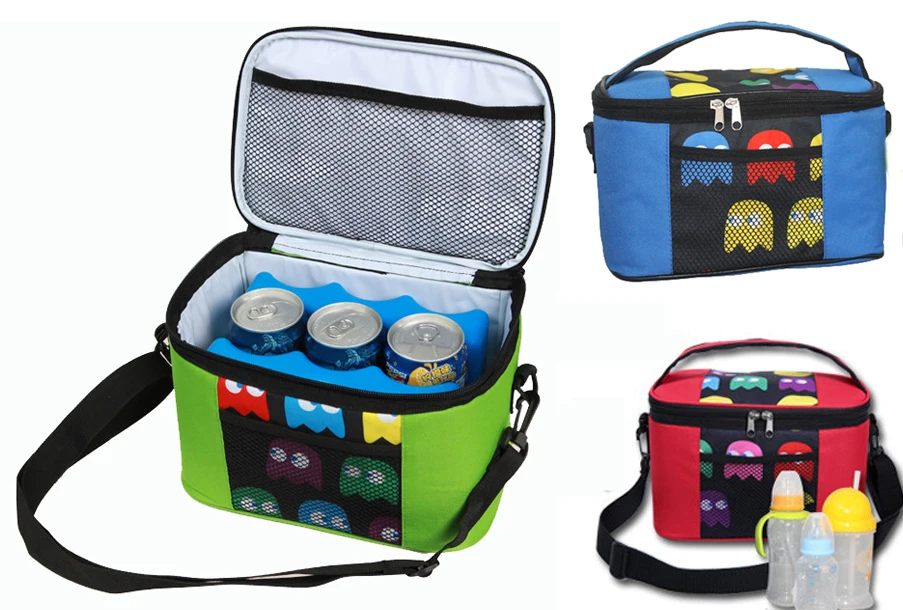 cute lunch bags frozen ice cooler insulation bag thermal insulated picnic box red green blue | Багаж и сумки