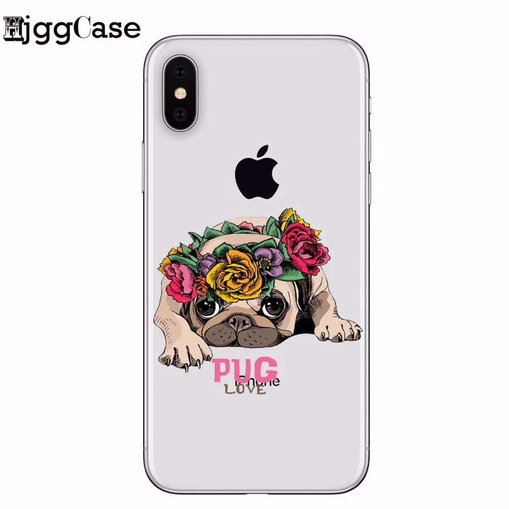 Мягкий чехол для телефона iphone 6 с милой мультяшной собакой защитная задняя крышка