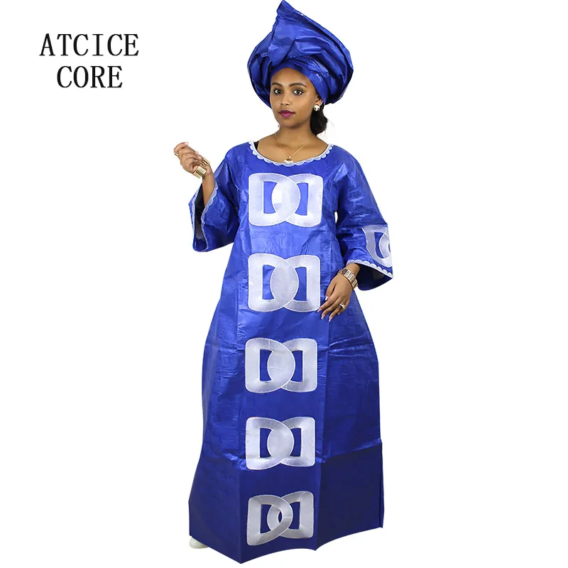 Африканские платья для женщин Модный Дизайн Новый Африканский базин с вышивкой