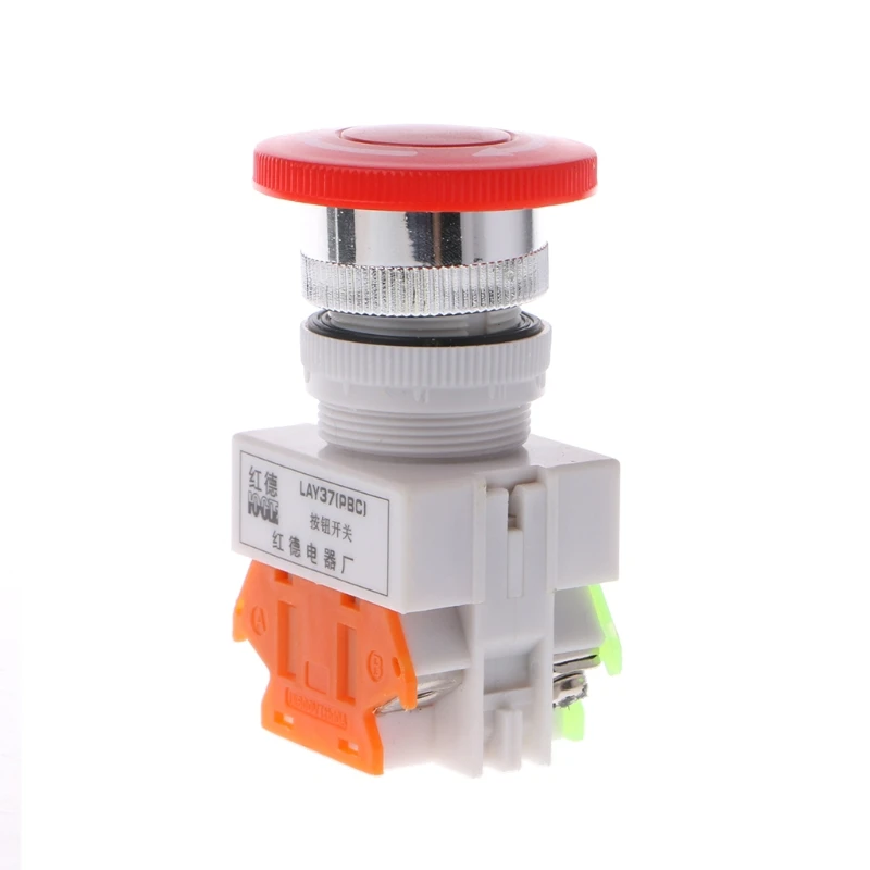 Красный знак аварийной остановки Push Button DPST гриб переключатель AC 660 В 10A NO + NC LAY37 11ZS %