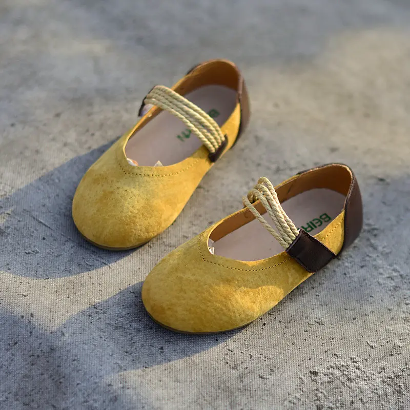 Autumn New brand children's casual shoes girls Genuine Leather comfort flat for kids girl fashion dancing | Детская одежда и