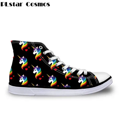 14 Plstar Cosmos/мужские/женские вулканизированные туфли с 3D принтом Лизы и Франка; высокие парусиновые туфли для мужчин и женщин; повседневная обувь; Прямая - Цвет: 14
