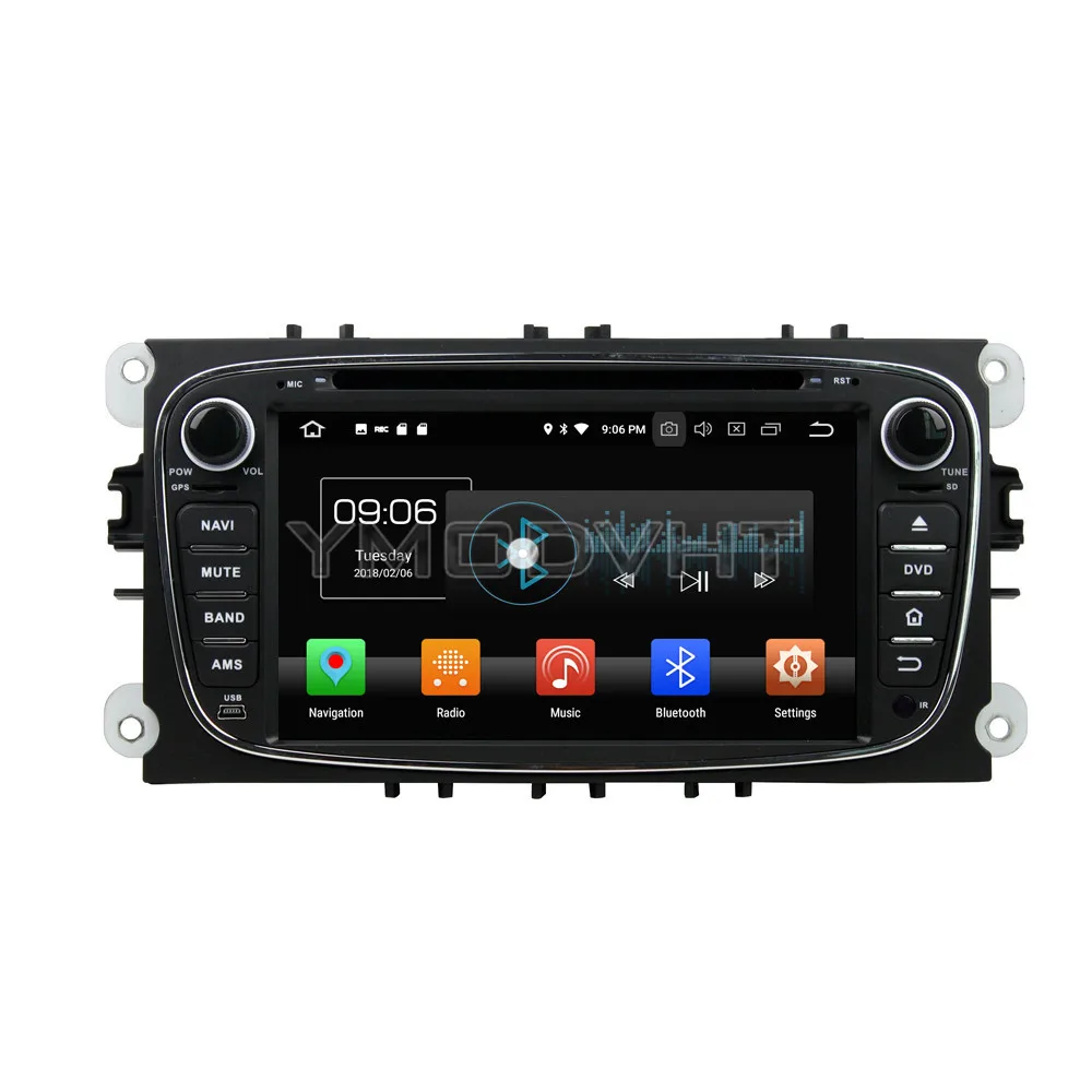 YMODVHT 7 дюймов Android 8 0 Восьмиядерный 4 ГБ Автомобильный DVD радио GPS для FORD