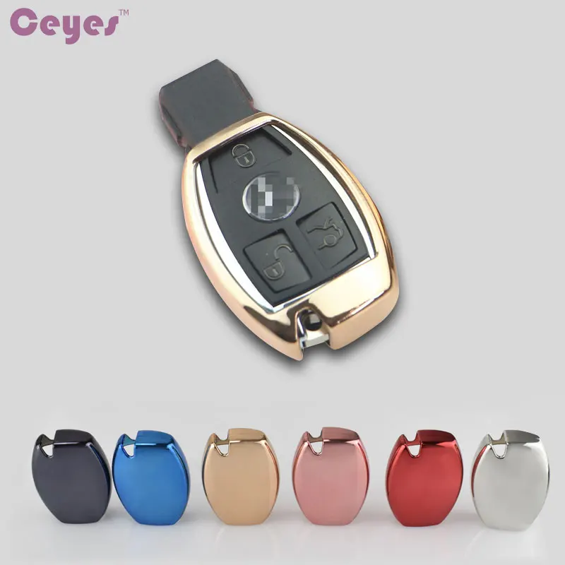 Защитный чехол для ключа Ceyes из ТПУ подходит Mercedes Benz A B C Class GLA S E GLC GLK CLA ML GLE