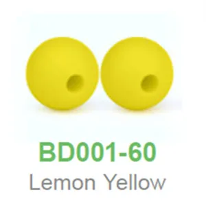 Lemon Yellow Chenkai 100 шт 9 мм BPA бесплатно DIY силиконовый Прорезыватель для зубов с бусинами, Детские пустышки, пустышки для прорезывания зубов, ювелирные изделия для изготовления бусин, сенсорные игрушки, аксессуары - Цвет: Lemon Yellow