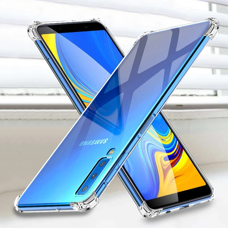 Для Samsung S10 TPU чехол для телефона Galaxy S9 S8 Plus A7 A9 A8 A6 2018 S10E M20 M10 Note 9 8 A8S A9S подушки