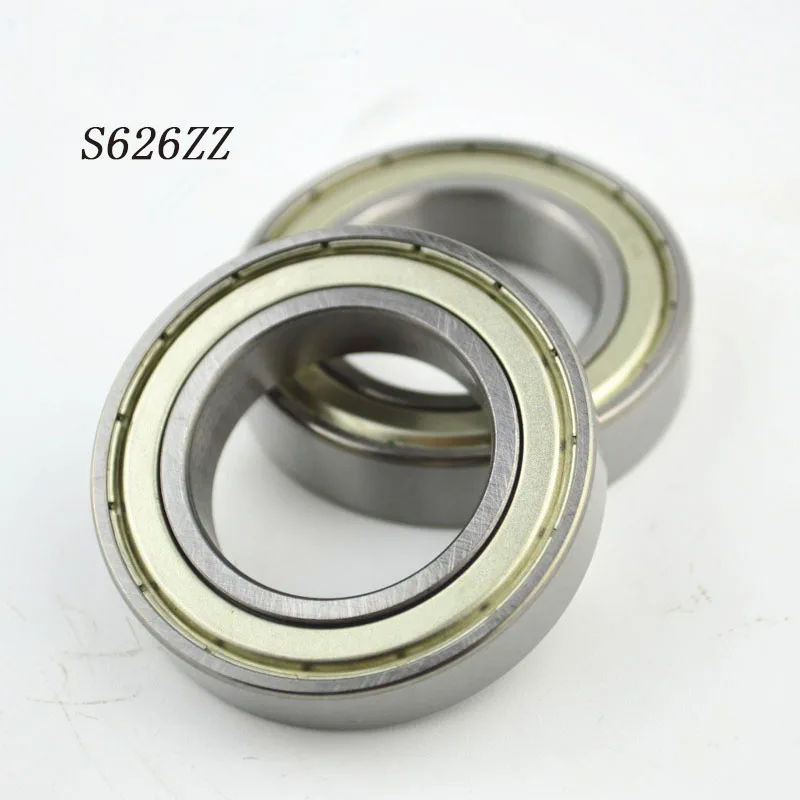 S626ZZ S626 10 шт. SB626 6x19x6 мм подшипник из нержавеющей стали 626 6*19*6 Бесплатная доставка