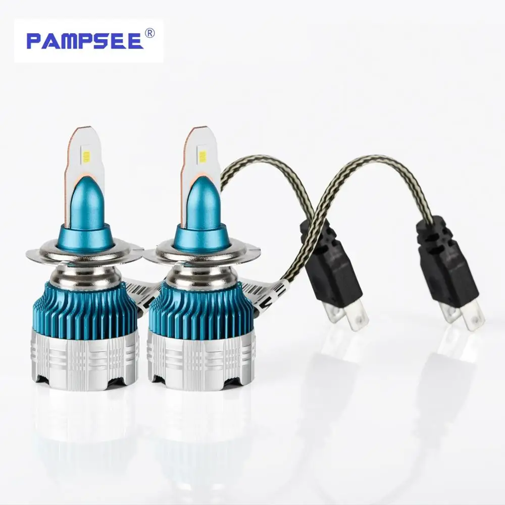 PAMPSEE Mi2 H4 H7 светодиодный комплект автомобильных фар 60 Вт/комплект H1 H11 9005 HB3 9006 HB4 H8 H9