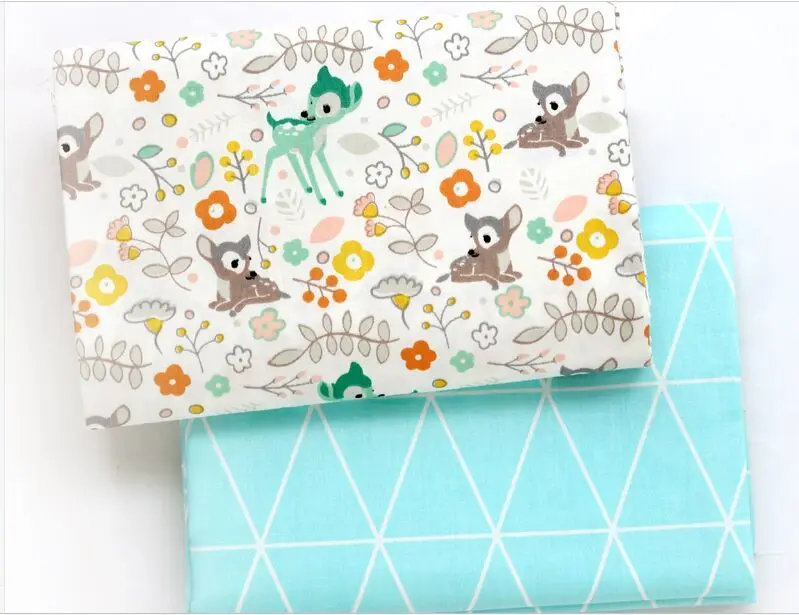 Хлопчатобумажная ткань для рукоделия материал шитья домашний текстиль детского