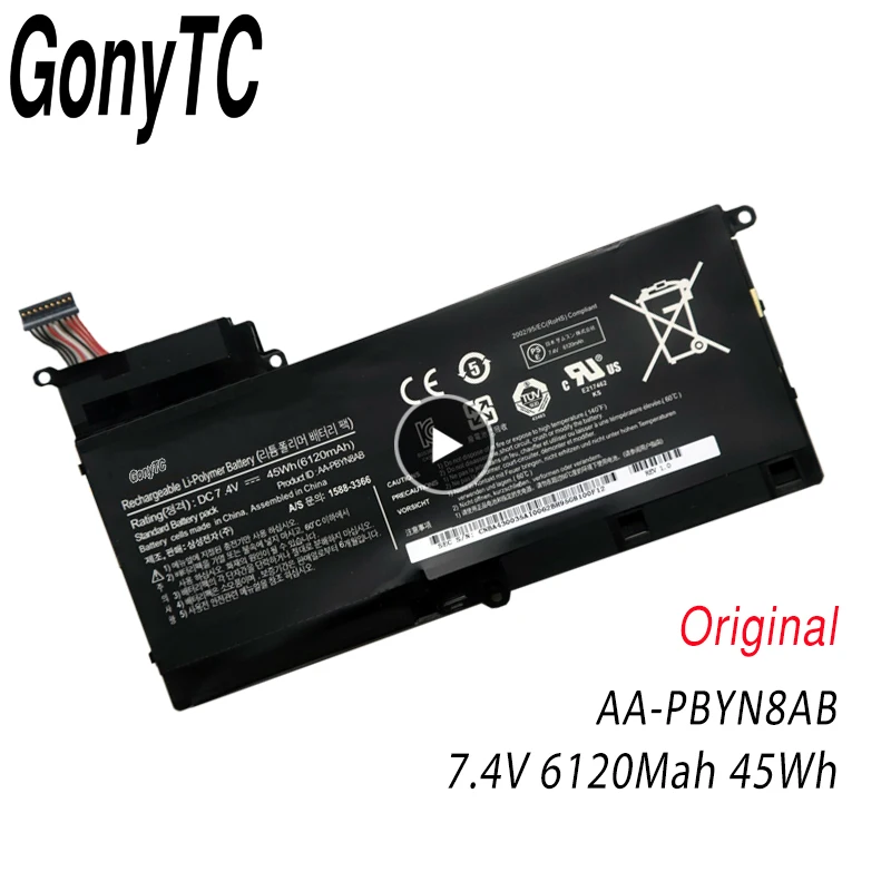 GONYTC AA PBYN8AB Аккумулятор для ноутбука SAMSUNG NP530U4B NP530U4C NP535U4C NP520U4C A08RUGenuine