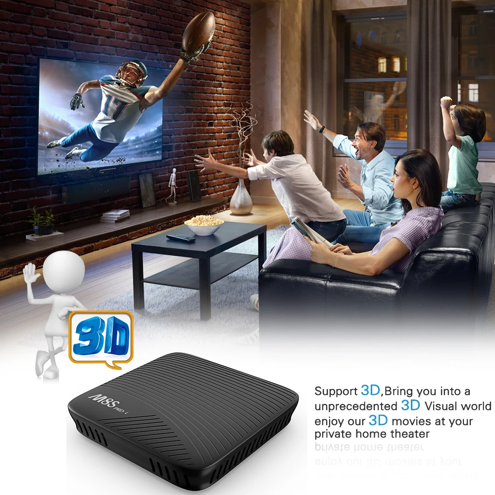 Mecool 3G RAM 16G ROM M8S PRO L TV Box Amlogic S912 Octa Core 32ROM 4K HD BT Android 7,1 Голосовое управление Smart TV Box медиаплеер