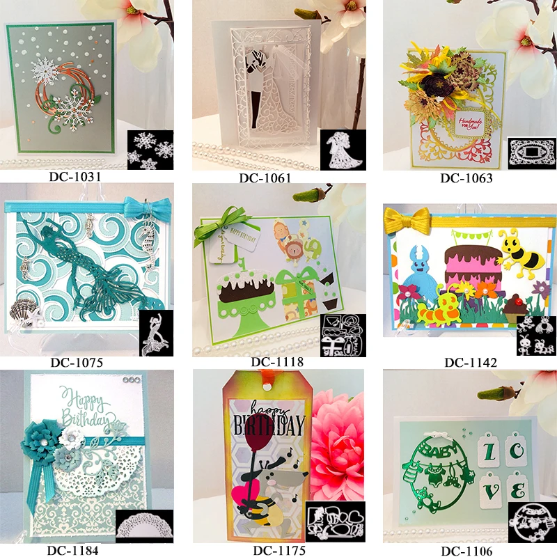 

ABOOM 15PCS/Lot Grab Bag With Random Design Cutting Dies Scrapbooking Papercraft Decoration Die Cut Dies