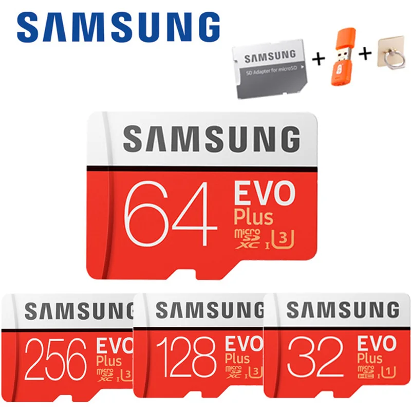 Карта памяти SAMSUNG Micro SD cartao sd 32 ГБ 64 класс 10 128 microSDXC U3 UHS I 256 TF карта HD для смартфонов