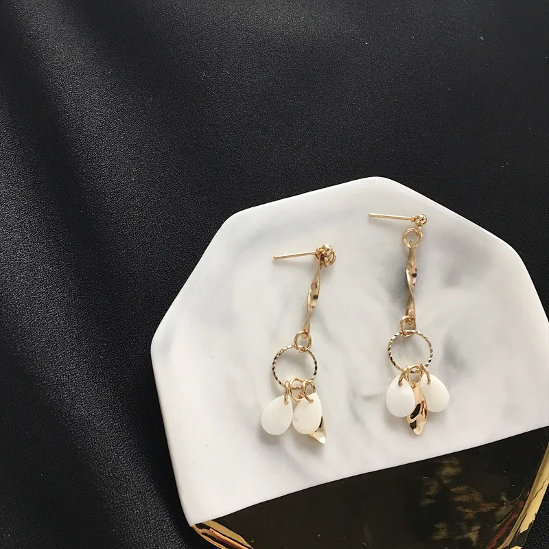 Новинка 2018 модные серьги в стиле панк простые несколько овальных спиральных