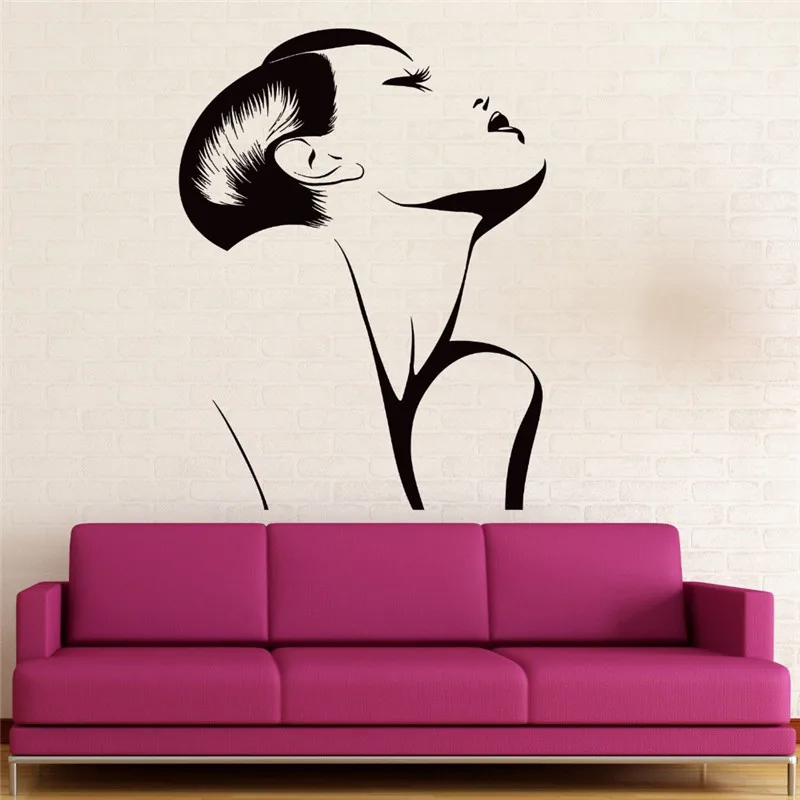 Постер для парикмахерской Горячая сексуальная девушка красота волосы настенные