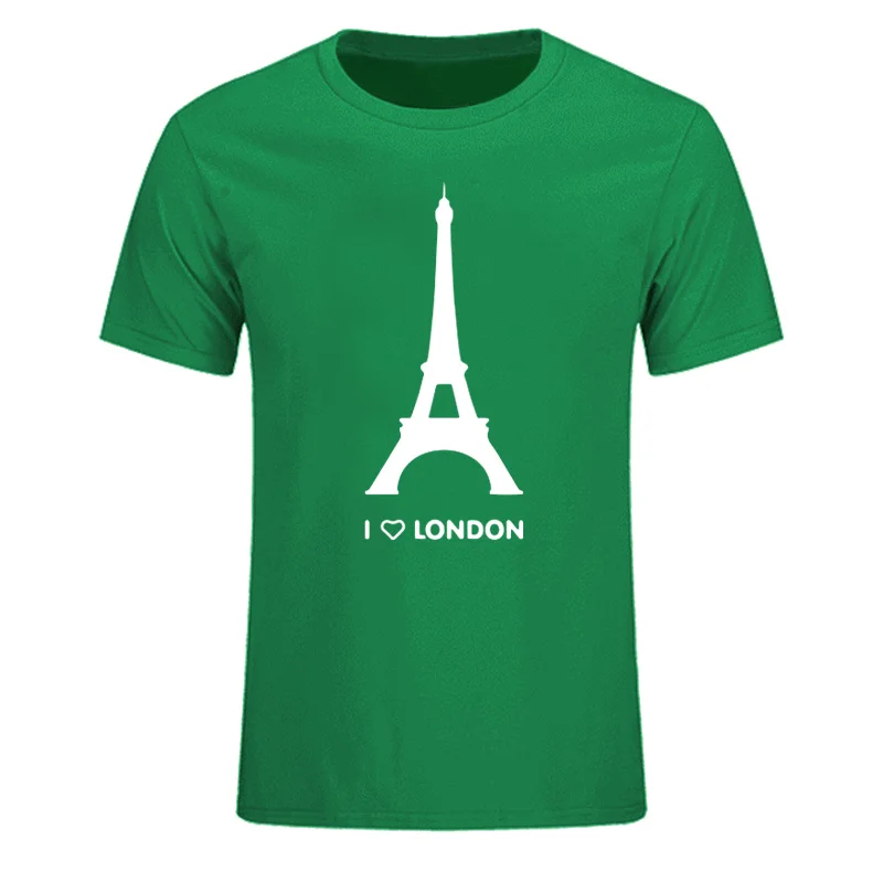 Новая летняя футболка с надписью I Love London Забавный романтический дизайн