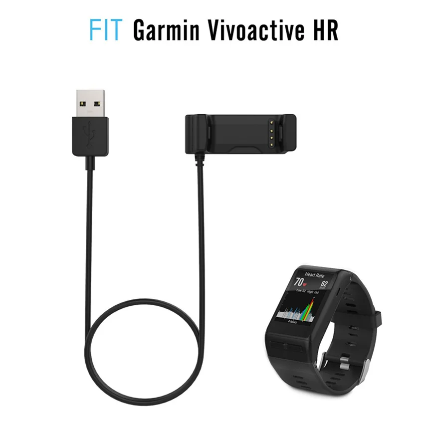 Зарядное устройство YSAGi для Garmin Vivoactive HR USB портативный зарядный кабель сменный
