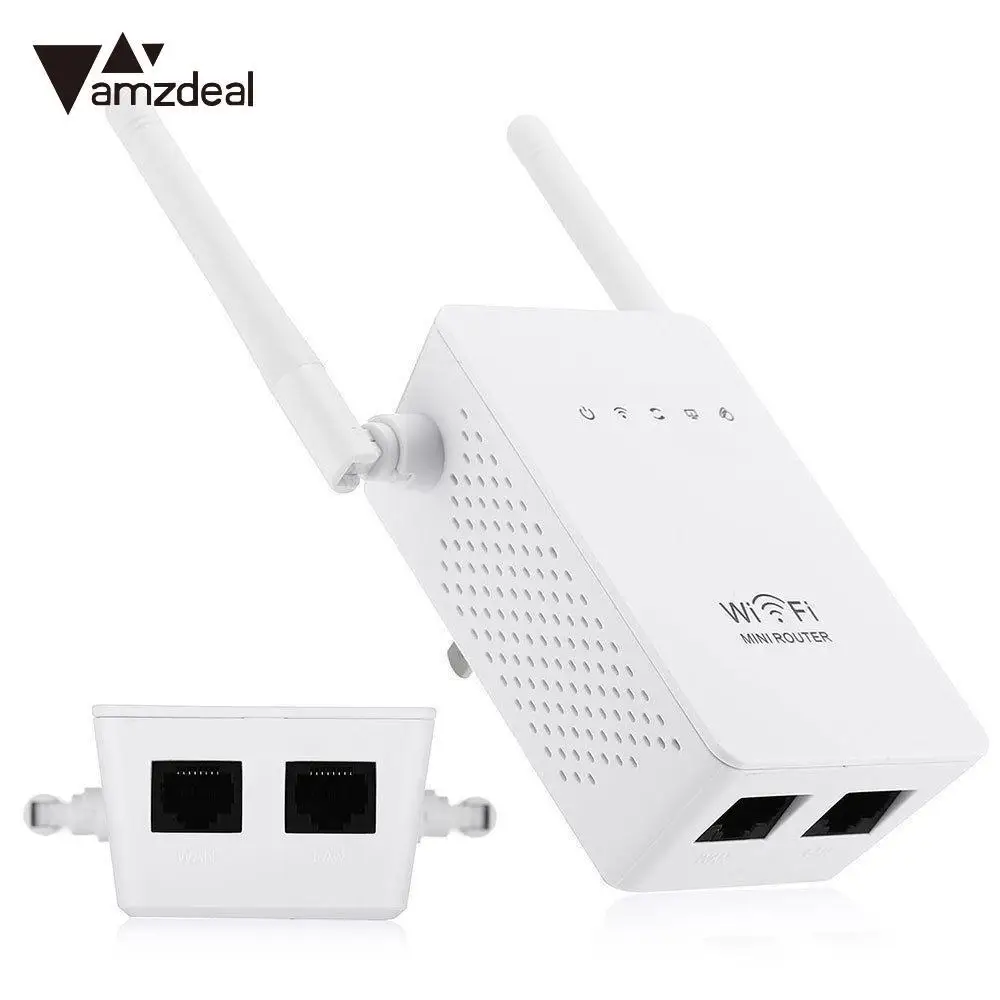 Amzdeal 300 Мбит/с беспроводной расширитель WiFi усилитель сигнала сетевой