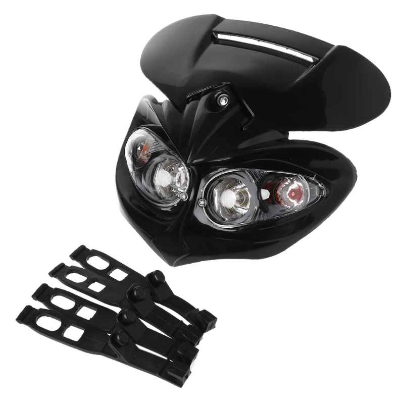 

Universal Motocross Headlight Fairing Head Lamp High / Low Beam