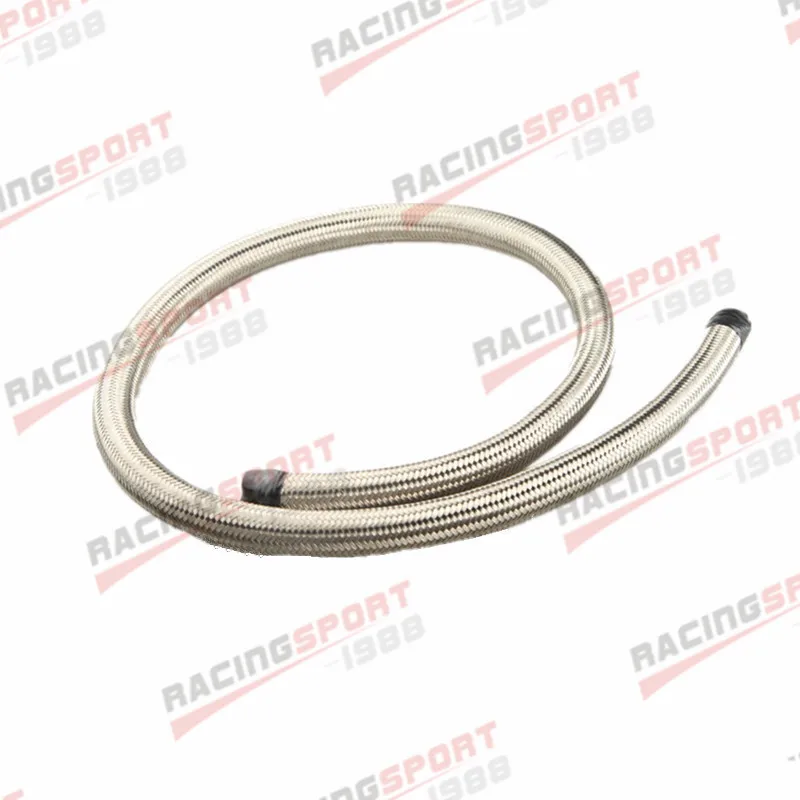 

Stainless Steel Braided 1500 PSI AN6 AN-6 6AN Fuel Line Gas Oil Hose 1M (3.3FT)