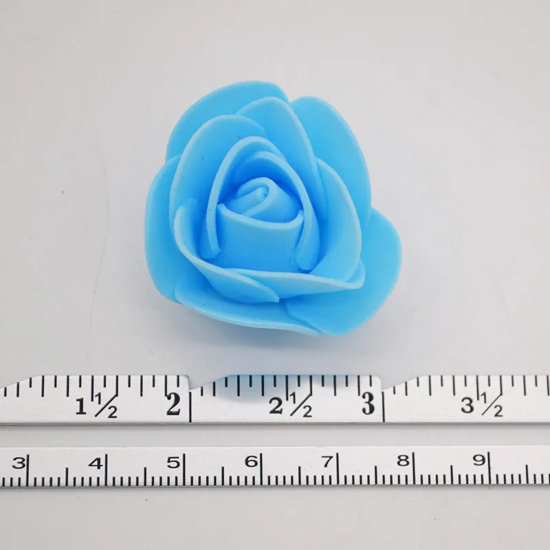 50 шт. 3 5 см Мини Искусственные цветы ПЭ пена Роза голова цветка для дома DIY