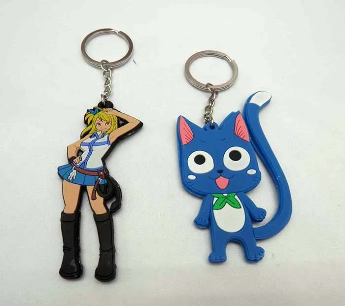 Оптовая продажа Модное популярное аниме PVC Моделя с хорошим спросом брелок FAIRY TAIL