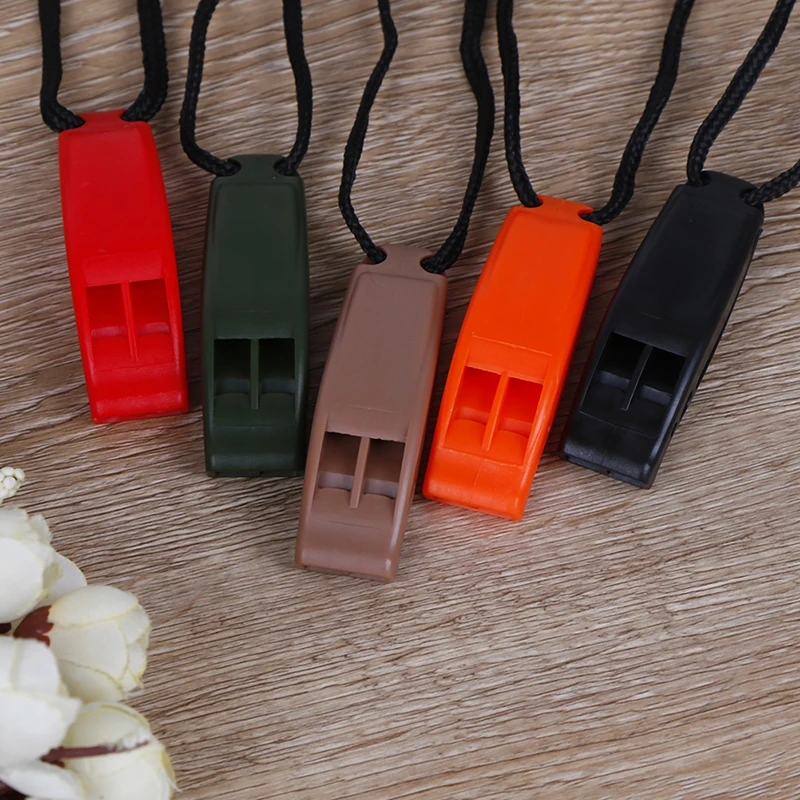 5 шт. двухдиапазонный свисток для спорта на открытом воздухе спасательный