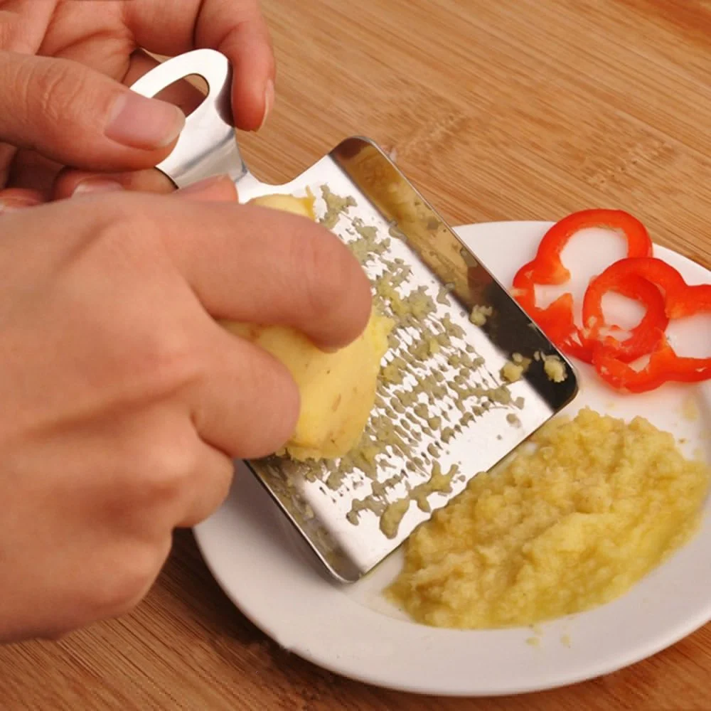 1 шт. Нержавеющая сталь чеснокодавка лимон зелень дробилка Имбирь Терка дома