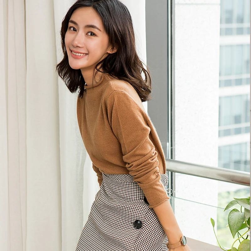 Hot Sale Women Sweaters Pullovers Winter Jumpers High Quality Soft Fashion 100% Pure Cashmere Knitwear Girl Clothes Lady Top | Женская