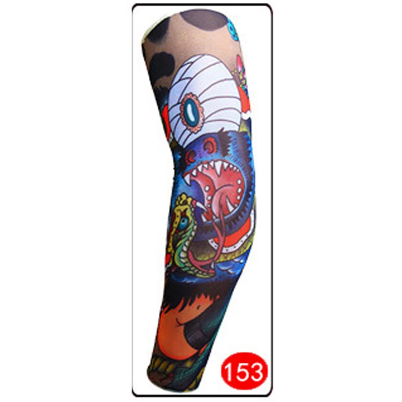 

Summer Cooling Armwarmer Tattoo Fashion Best 20 Styles high quality Mix Nylon Stretchy Temporary For Men Women Sleeves Arm hot