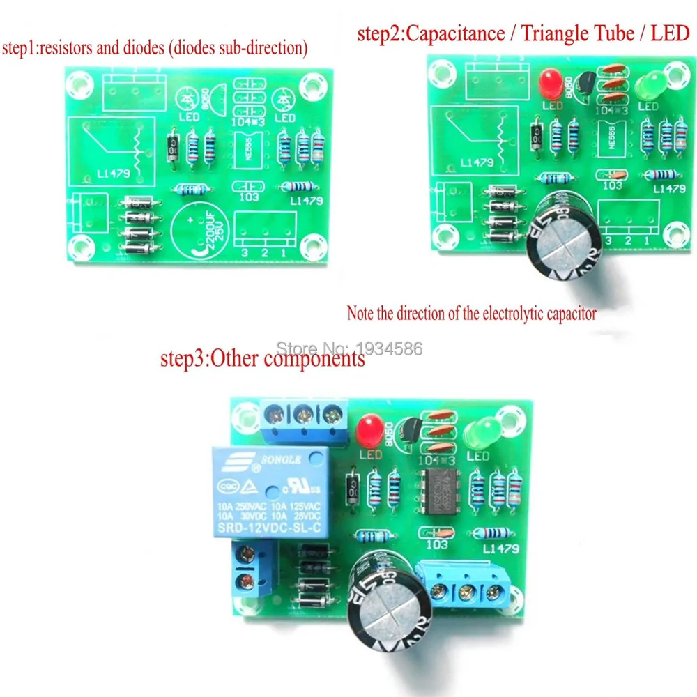 DIY наборы DC 12V контроллер уровня воды Поплавковый выключатель датчик жидкости