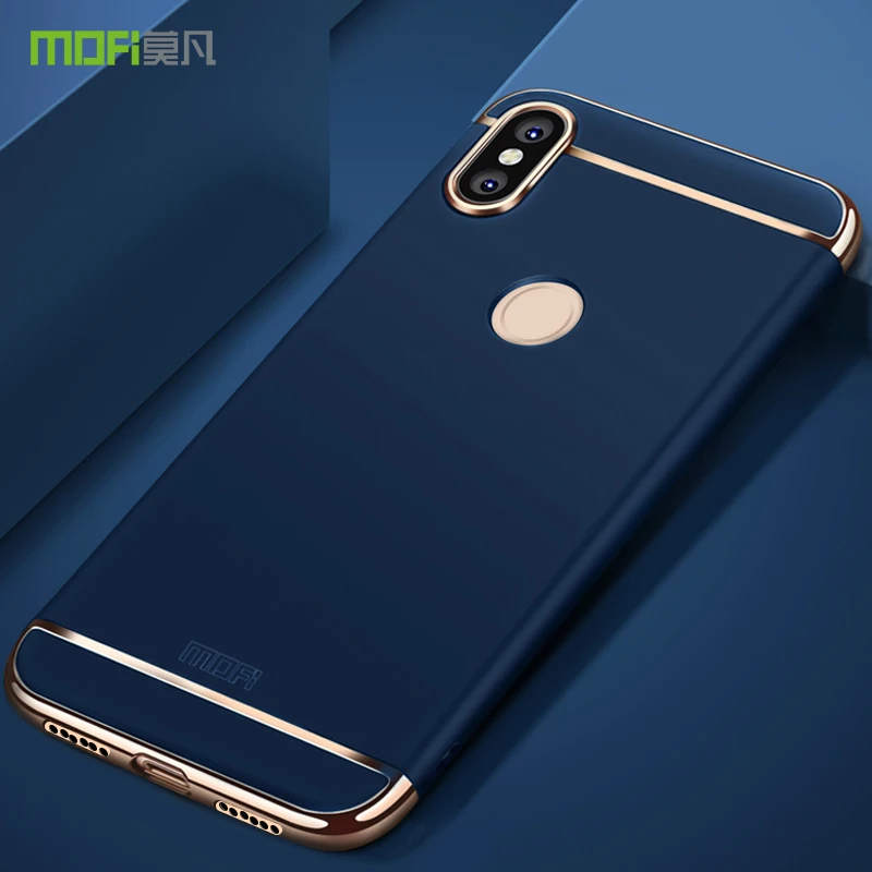 Electroplate Case For Xiaomi Redmi 6 Pro MOFi Shockproof 3 In 1 Matte Slim PC Cover Frames Hybrid |