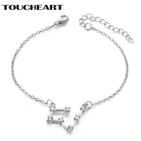 toucheart custom 12 constellation zodiac sign braceletbangles for women silver bracelet design charm jewelry bracelet sbr190075