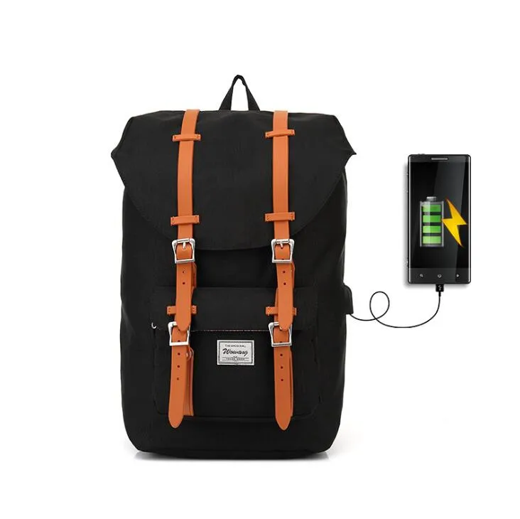 2018 Мужской Рюкзак Студенческая школьная сумка Большой Вместительный рюкзак USB