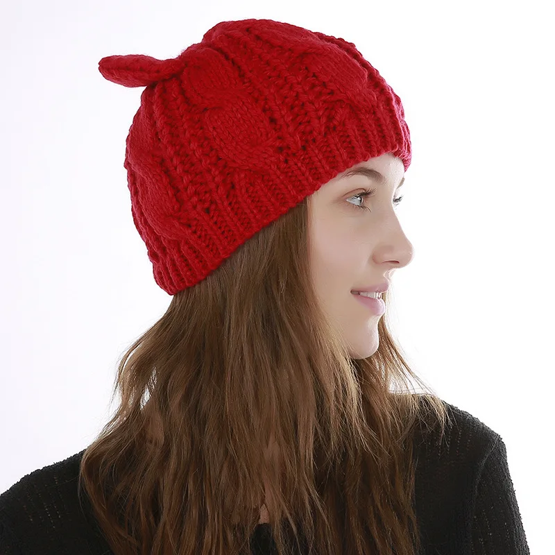 Skullies Beanies шапки женские зимние теплые от известного бренда Beanie 2018 модная