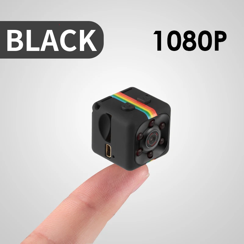 Black 1080P SQ11 480 P/1080 P мини-камера Espia Oculta Micro Video Gizli Kamera Small DV DVR Pocket Camaras HD Body Cam с поддержкой скрытой карты TF - Цвет: Black 1080P