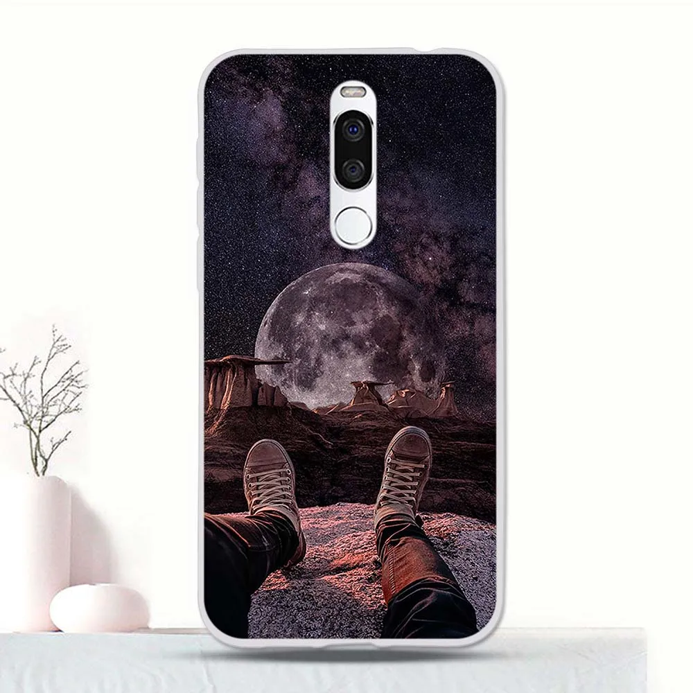 Силиконовый чехол с принтом для Meizu X8, задняя защитная крышка из ТПУ для Meizu X8, чехол-бампер для Meizu X 8, чехол-накладка